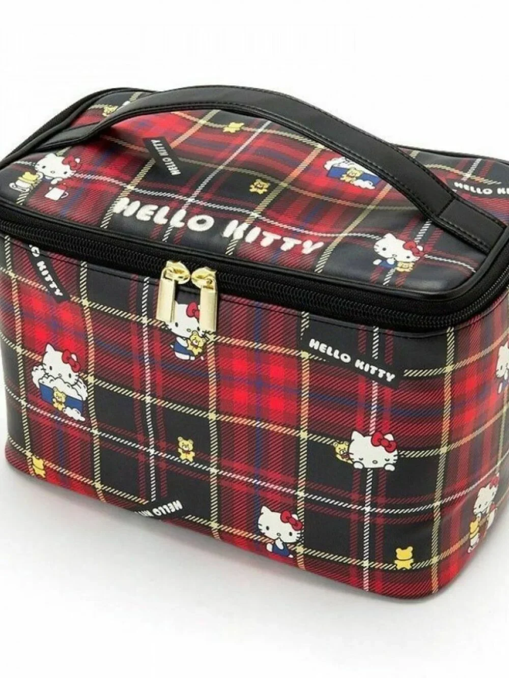Sanrio Hello Kitty Tartan Plaid Vanity Pouch